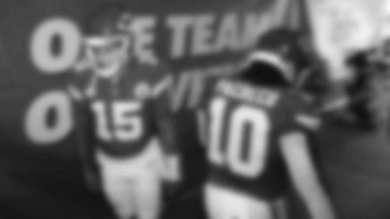 Kansas City Chiefs quarterback Patrick Mahomes (15) prior to the regular season Week 3 NFL Football Game on Sunday, September 24, 2023 at GEHA Field at Arrowhead Stadium.
