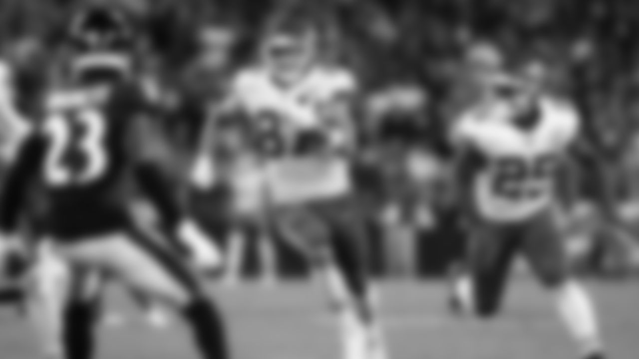 Kansas City Chiefs tight end Travis Kelce (87) during the Week 2 game against the Baltimore Ravens at M&T Bank Stadium on September 19, 2021