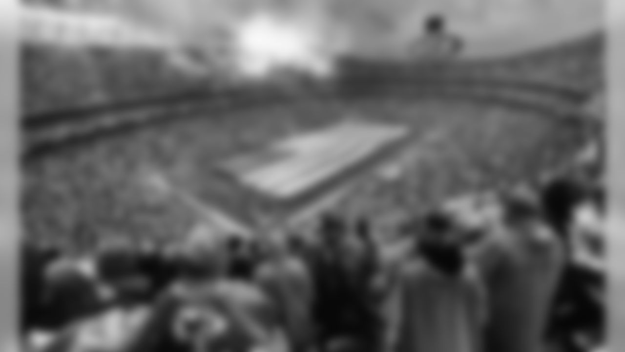 Scenic stadium view during the National Anthem at the game against the San Diego Chargers at Arrowhead Stadium on December 13, 2015.