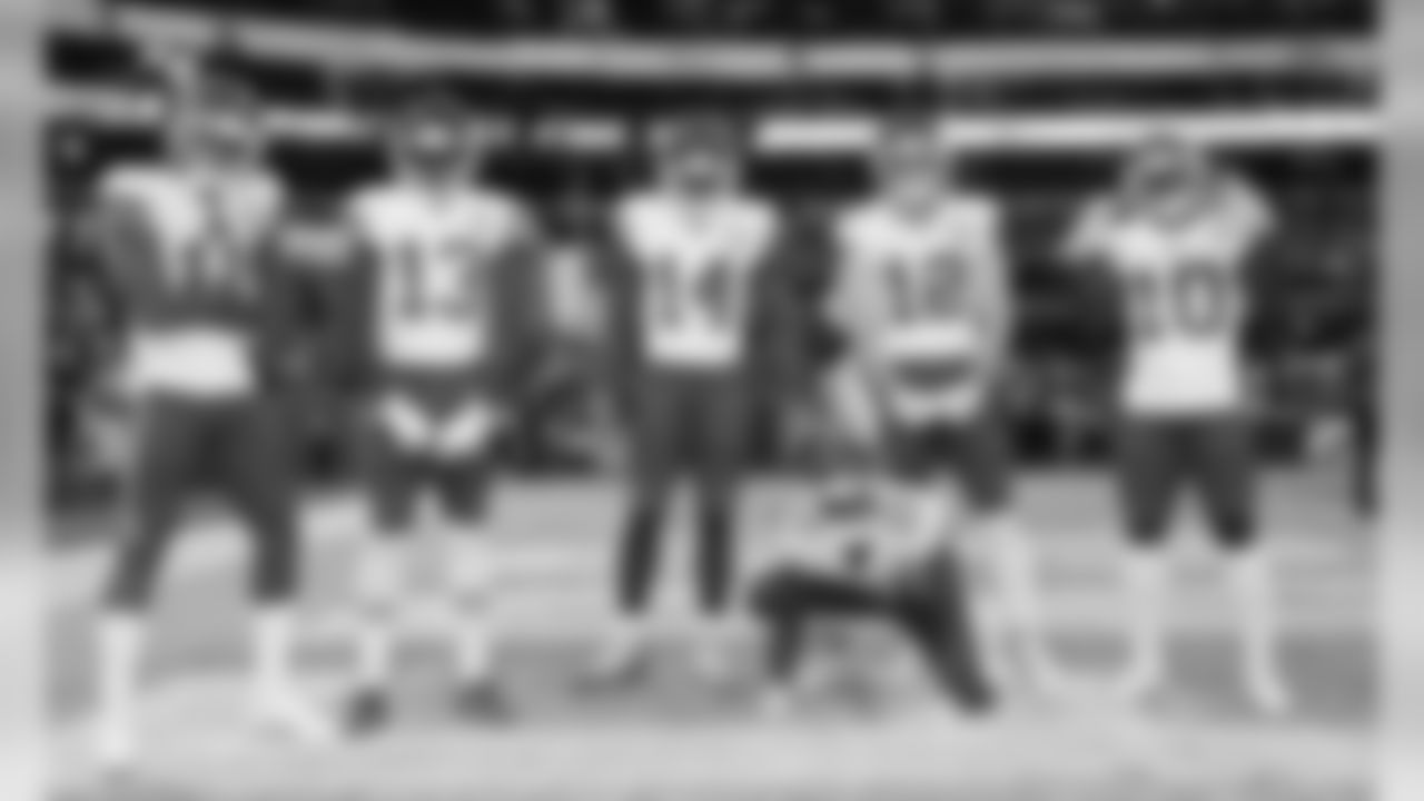 The Legion of Zoom before the game between the Kansas City Chiefs and the Los Angeles Chargers at Estadio Azteca, November 18, 2019