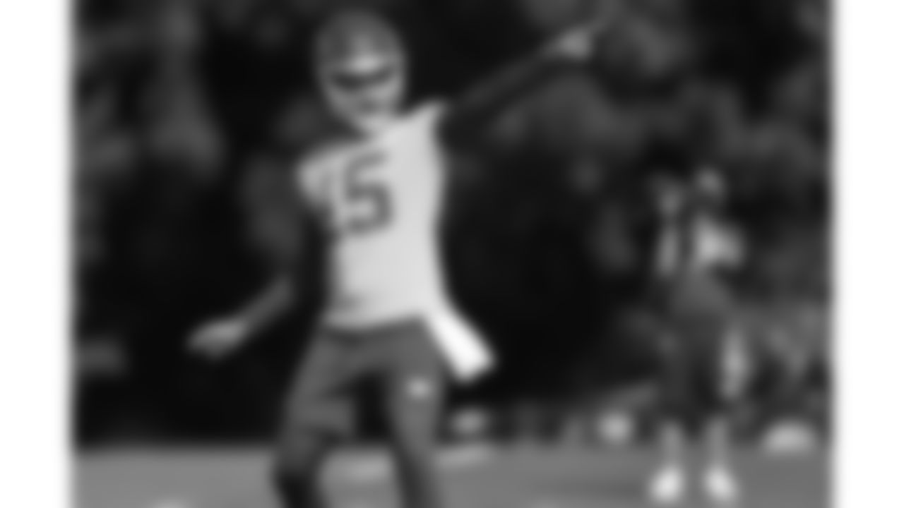 Kansas City Chiefs quarterback Patrick Mahomes (15) signals for a complete catch at day two of Kansas City Chiefs pre Training Camp in St. Joseph, MO on Thursday, July 20, 2023.
