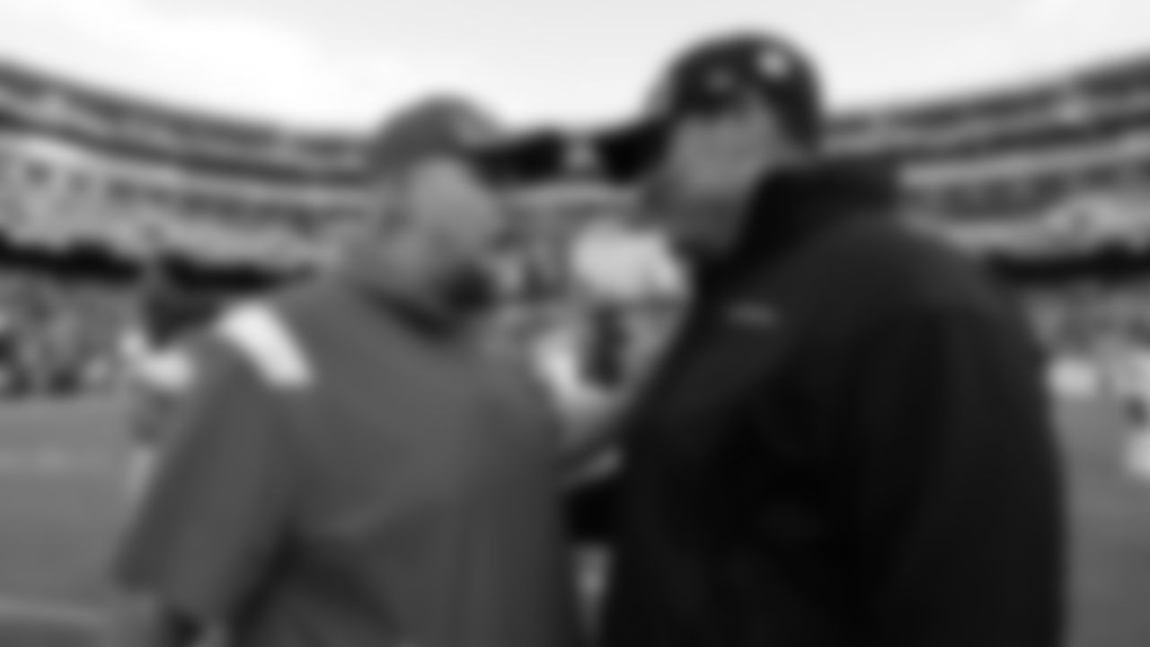 Kansas City Chiefs Head Coach Andy Reid and Washington Football Team Head Coach Ron Rivera after an NFL football game against the Washington Football Team, Sunday, October 17, 2021 at FedExField.