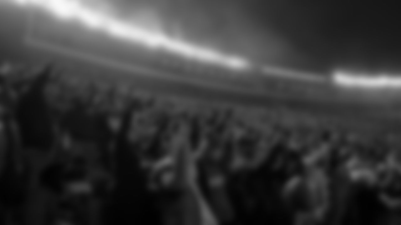 Kansas City Chiefs fans cheering during an NFL football game against the New York Giants, Monday, November 1, 2021 in Kansas City.