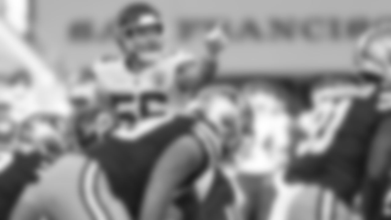 Kansas City Chiefs linebacker Ben Niemann (56) during an NFL preseason football game against the San Francisco 49ers, Saturday, August 14, 2021 in Santa Clara.