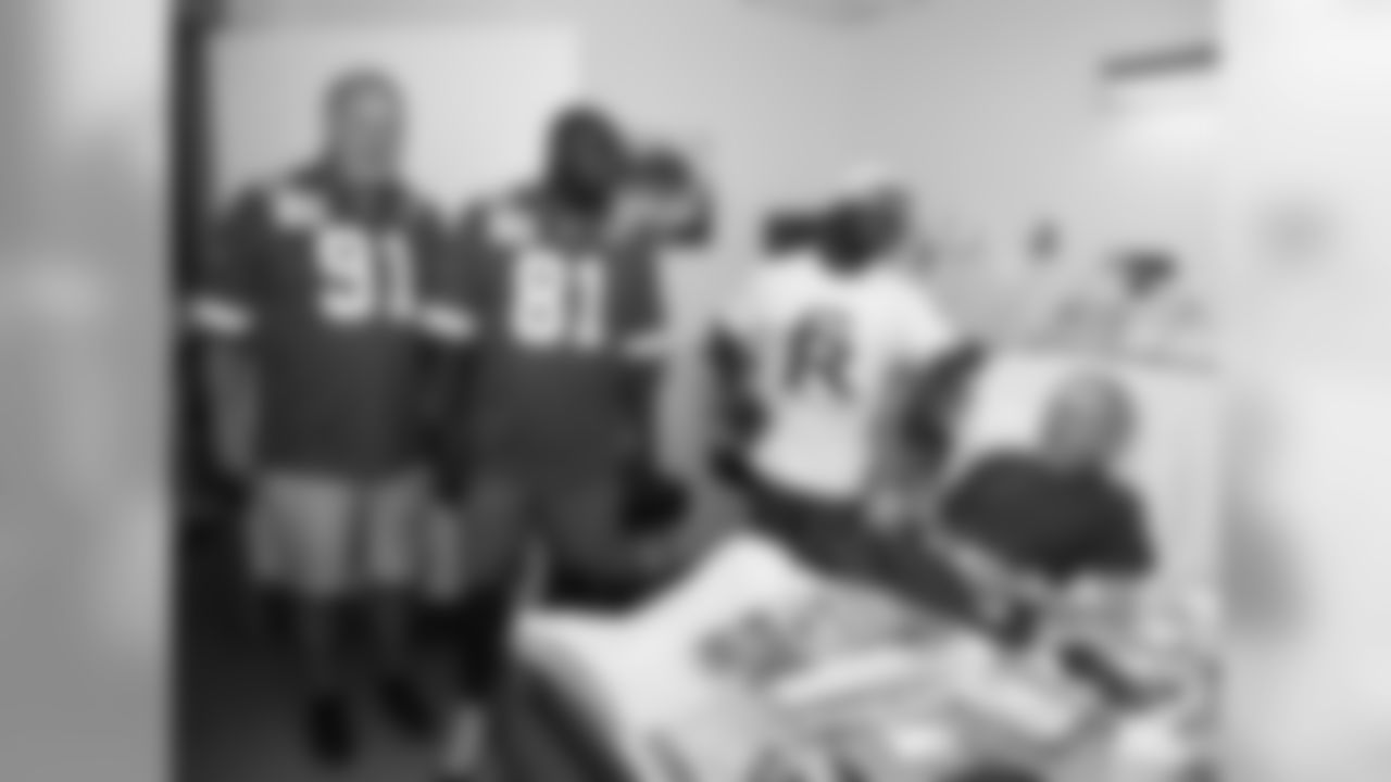 Ken Kremer, Chris Penn, and Dante Hall visited Mosaic Life Care in St. Joseph Saturday, Aug. 11, 2018