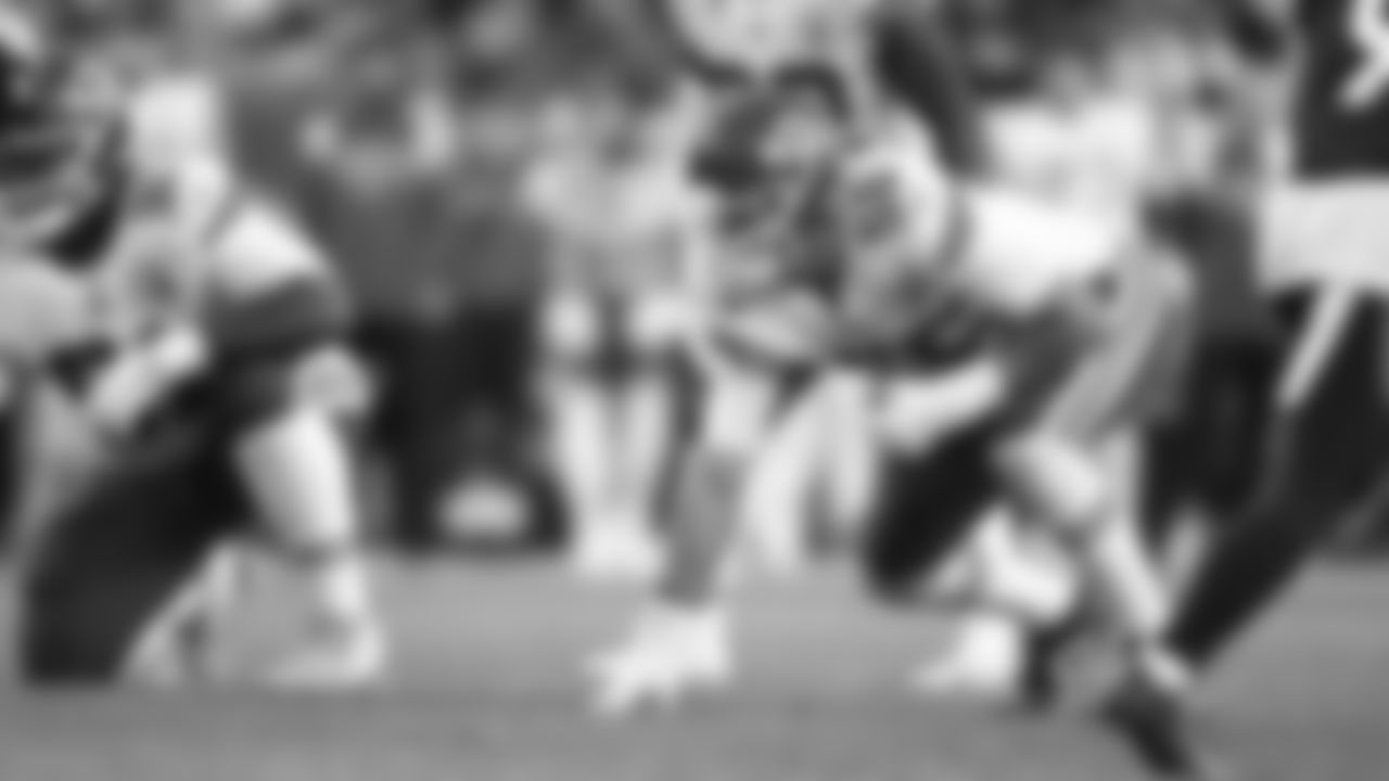 Kansas City Chiefs defensive end George Karlaftis (56) prior to the snap during an NFL football game against the Denver Broncos, Sunday, December 11, 2022 in Denver.