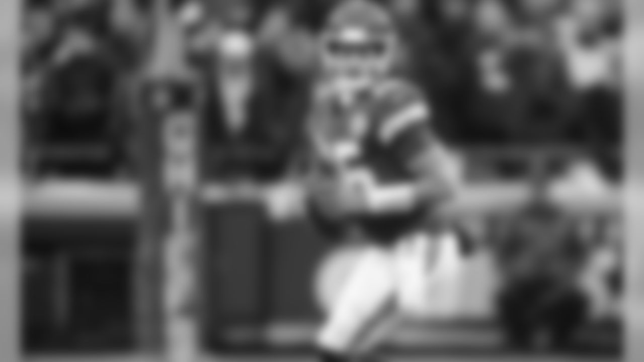 Kansas City Chiefs Quarterback Patrick Mahomes (15) during the NFL divisional playoff game between the Kansas City Chiefs and the Houston Texans at Arrowhead Stadium on January 12, 2019