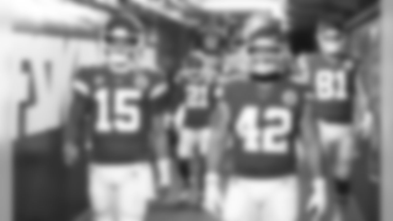 The Kansas City Chiefs take on the Houston Texans in the NFL Divisional Playoff game at Arrowhead Stadium on January 12, 2019.