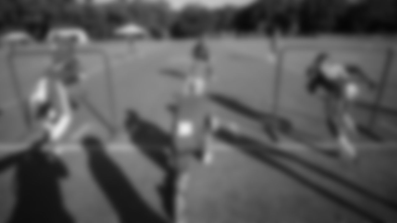 Wide Receiver Drills during 2019 Training Camp practice at Missouri Western State University, St Joseph, MO