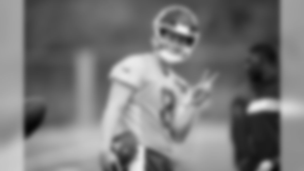 Kansas City Chiefs quarterback Chase Litton (8) during practice on 10/4/18