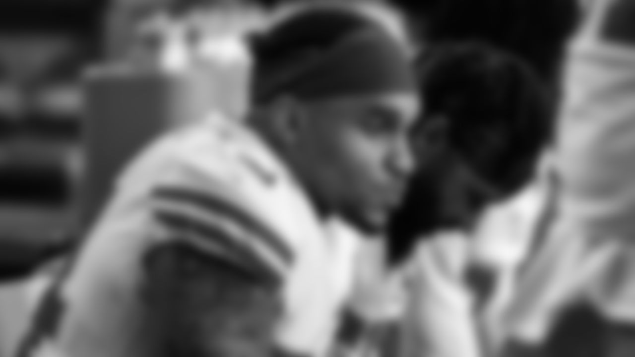 Kansas City Chiefs Linebacker Damien Wilson (54) sits on the bench during an NFL Football game against the Las Vegas Raiders, Sunday November 22, 2020 in Las Vegas.