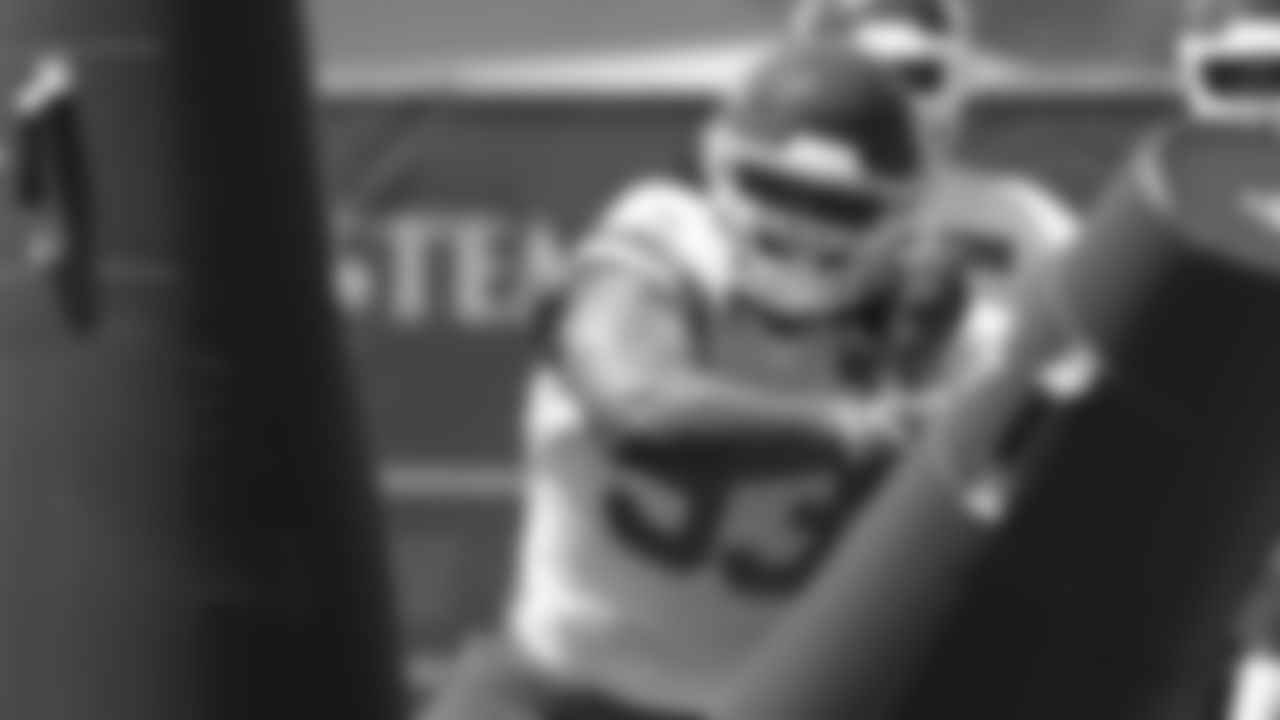 Defensive tackle Joe Wallace (93) during the first day of practice for Kansas City Chiefs rookie mini camp.