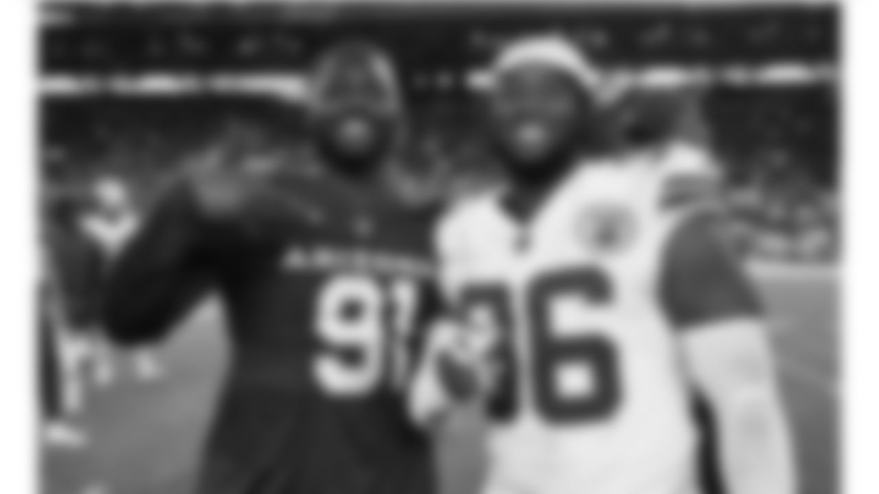 Kansas City Chiefs defensive tackle Daniel Wise (96) during post game of the Chiefs preseason Week 2 matchup against the Arizona Cardinals on Saturday, August 19, 2023.