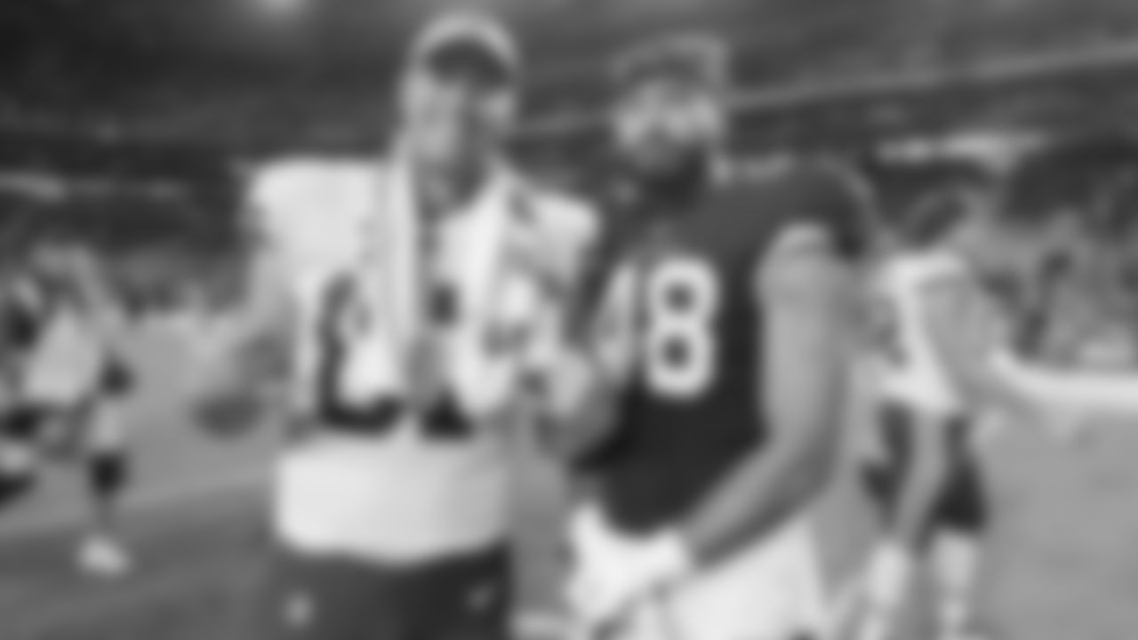 Kansas City Chiefs tight end Travis Kelce (87) after preseason game two against the Arizona Cardinals, Friday, Aug. 20th, 2021.