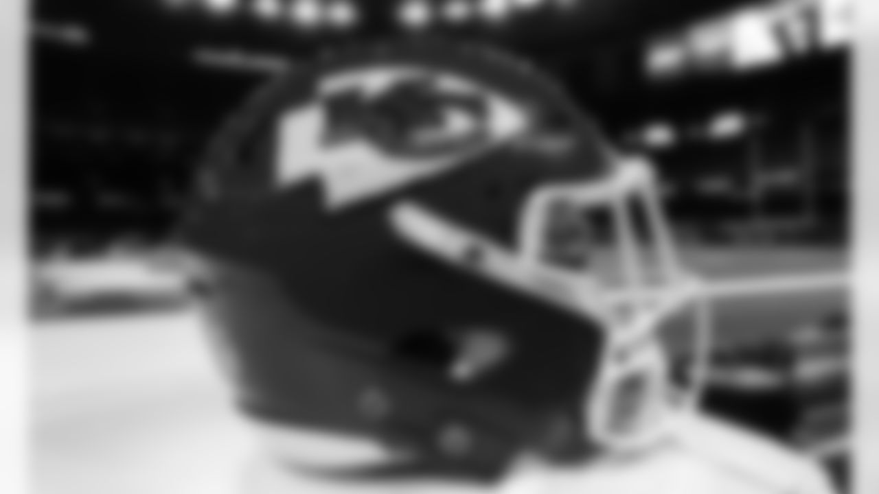 A Chiefs helmet prior to an NFL football game against the New Orleans Saints, Sunday, Dec. 20, 2020 in New Orleans.