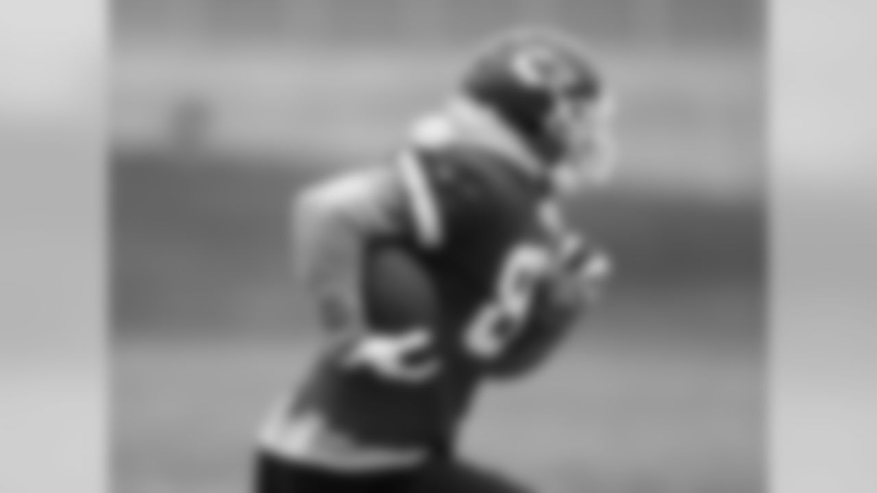 Kansas City Chiefs practice outside on December 17, 2014 in preparation for their upcoming game against the Steelers
