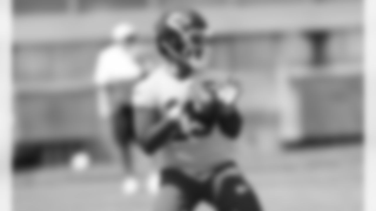 Kansas City Chiefs Quarterback Patrick Mahomes (15) during phase 3 workouts at the The University of Kansas Health System Training Complex.