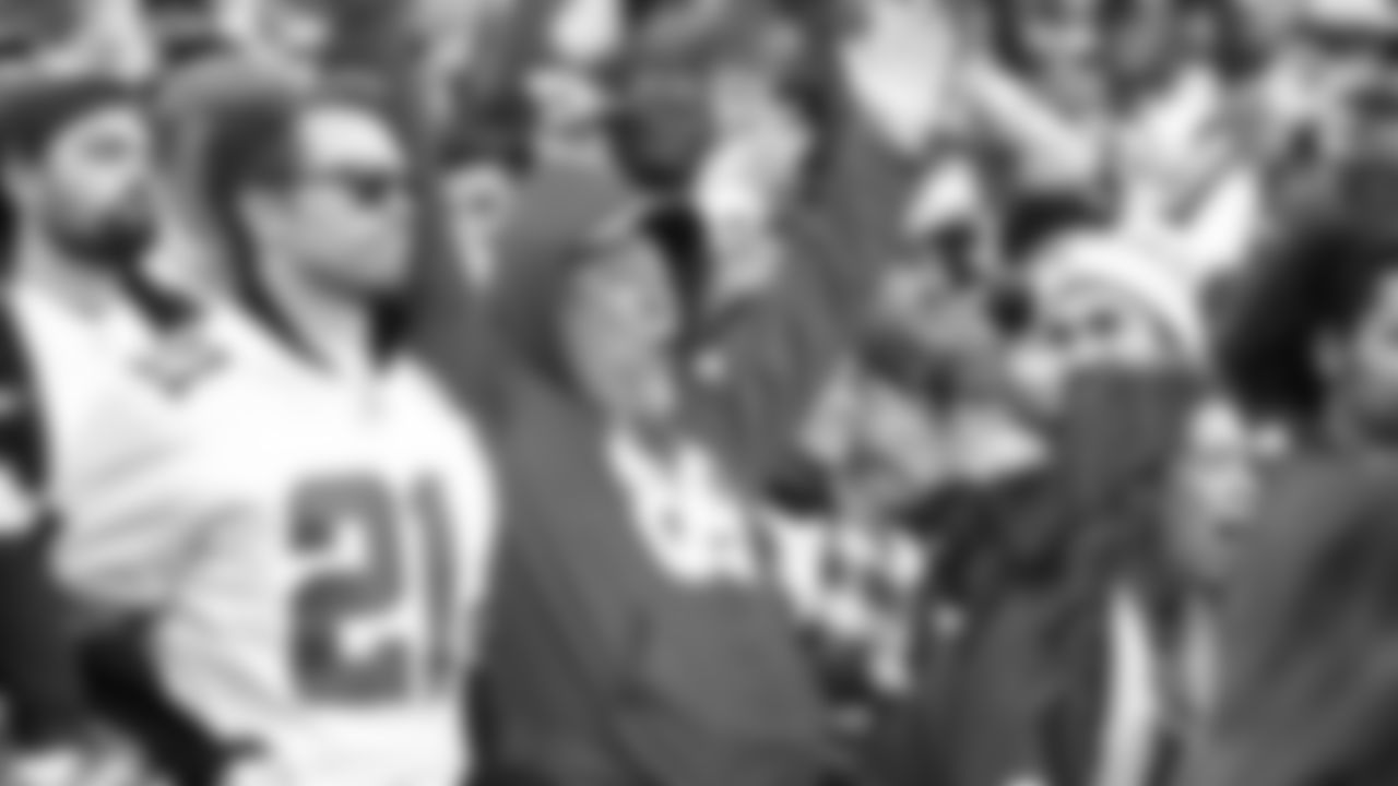 Kansas City Chiefs fans in the crowd during an NFL football game against the Dallas Cowboys, Sunday, November 21, 2021 in Kansas City.