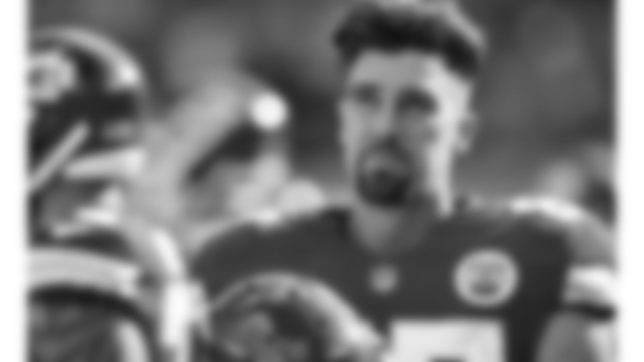 Kansas City Chiefs Tight End Travis Kelce (87) on the sideline during an NFL Football game against the Carolina Panthers, Sunday November 8, 2020 in Kansas City.
