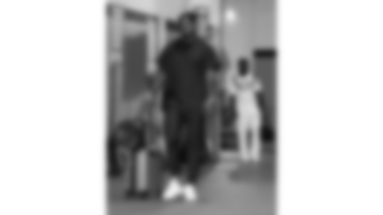 Kansas City Chiefs offensive tackle Prince Tega Wanogho (76) arriving at Caesars Superdome prior to the Chiefs preseason Week 1 matchup against the New Orleans Saints on Sunday, August 13, 2023.