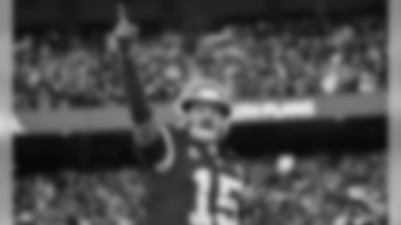 Kansas City Chiefs Quarterback Patrick Mahomes (15) during the game between the Kansas City Chiefs and the Tennessee Titans in the AFC Championship at Arrowhead Stadium on January 19, 2020.