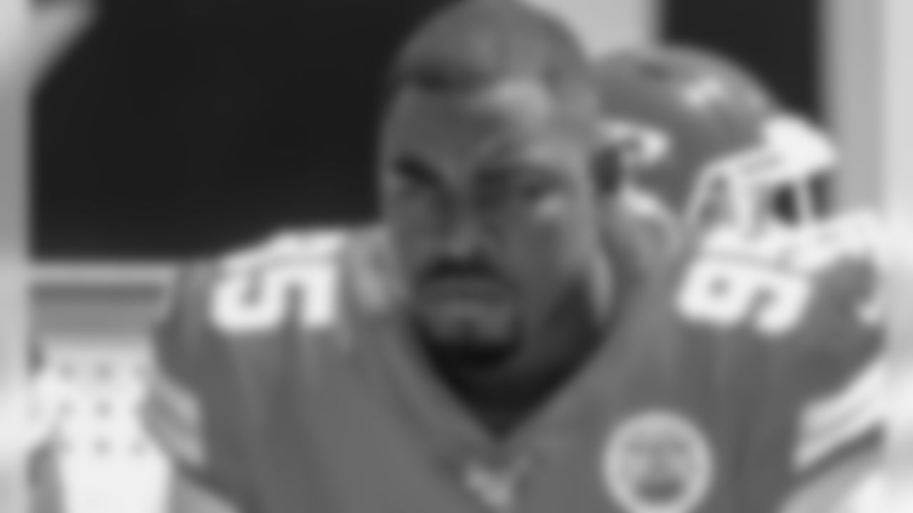 Kansas City Chiefs Defensive Tackle Chris Jones (95) during pregame warmups before the game between the Kansas City Chiefs and the Jacksonville Jaguars at TIAA Bank Field in Jacksonville, FL.