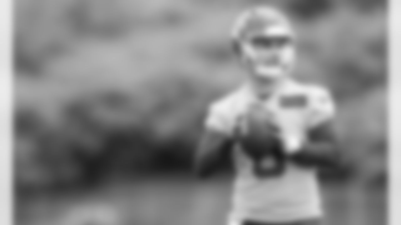 Kansas City Chiefs Quarterback Shane Buechele (6) during day two practice at Chiefs rookie mini camp.
