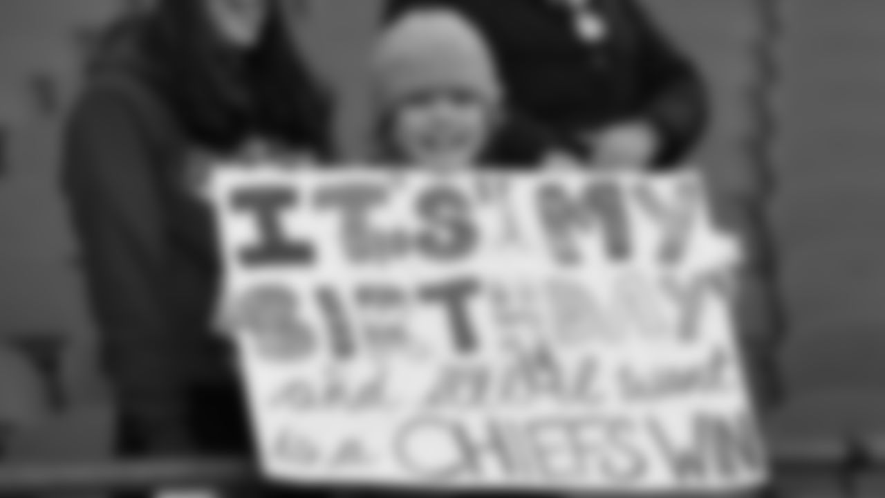 Kansas City Chiefs fans prior to the divisional playoff football game against the Buffalo Bills, Sunday, January 23, 2022 in Kansas City.