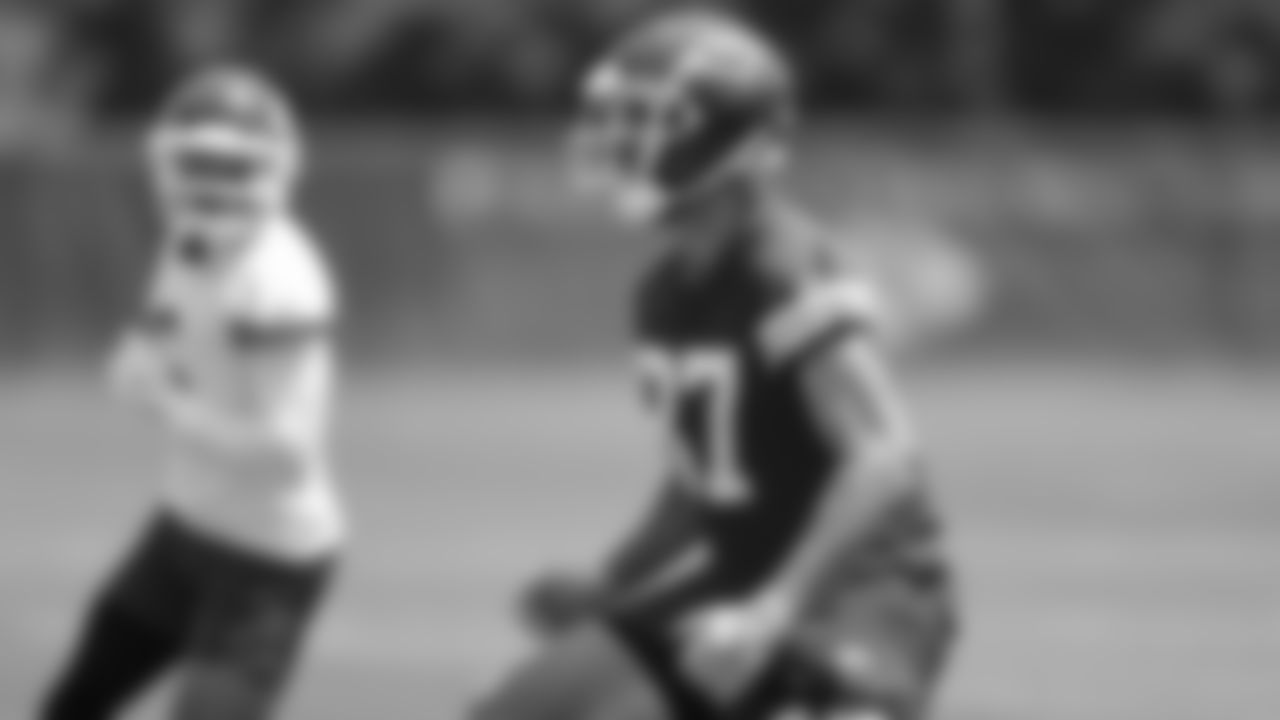 Kansas City Chiefs tight end Travis Kelce (87) at day 2 of OTAs on Tuesday, May 23, 2023 in Kansas City, MO.