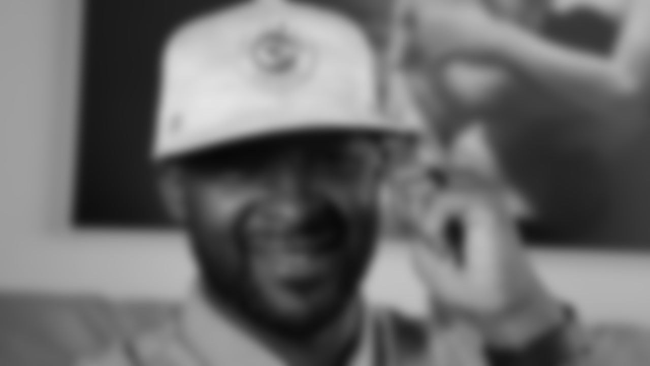 Former Kansas City Chiefs player Dante Hall during the 2022 NFL Draft on Thursday, April 28, 2022, in Las Vegas.