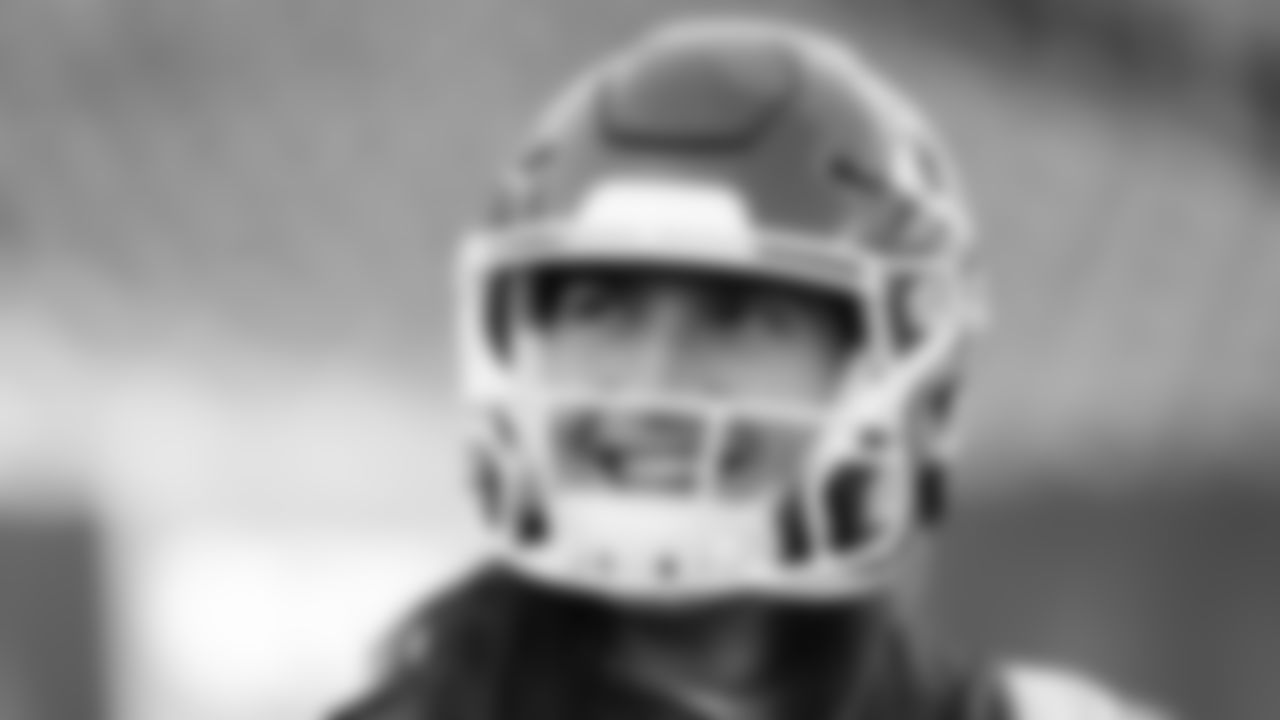 Kansas City Chiefs punter Tommy Townsend (5) prior to an NFL football game against the Cincinnati Bengals, Sunday, December 4, 2022 in Cincinnati.