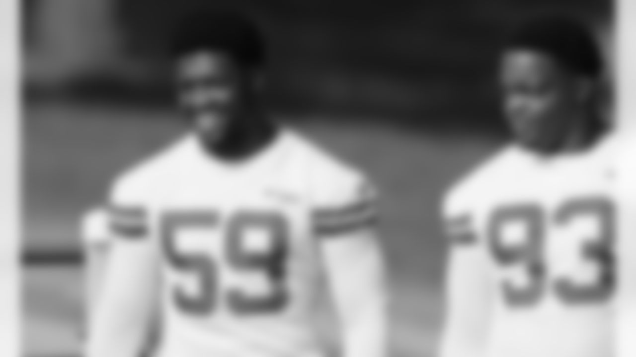 Kansas City Chiefs defensive end Joshua Kaindoh (59) during rookie training camp at Missouri Western State University.