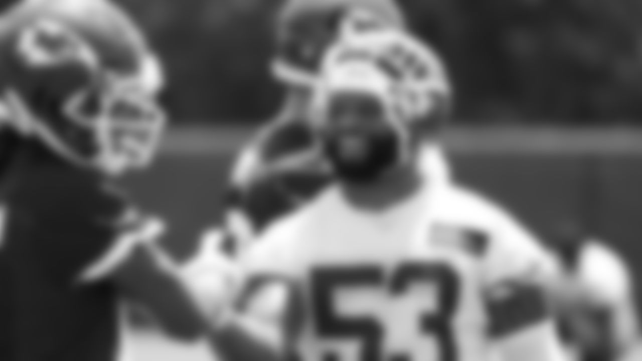 The Kansas City Chiefs participate in the eight practice of OTA''s.