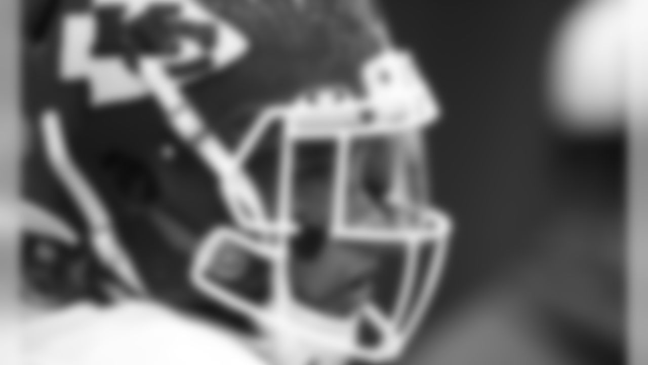 The Kansas City Chiefs practice in preparation for Sunday's AFC Championship game against the Tennessee Titans.