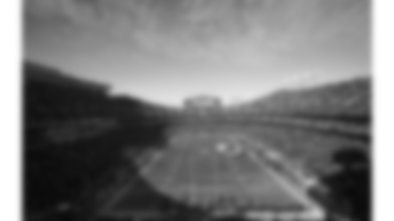 A scenic view of GEHA Field at Arrowhead Stadium with a flyover prior to an NFL football game against the Seattle Seahawks, Saturday, December 24, 2022 in Kansas City.
