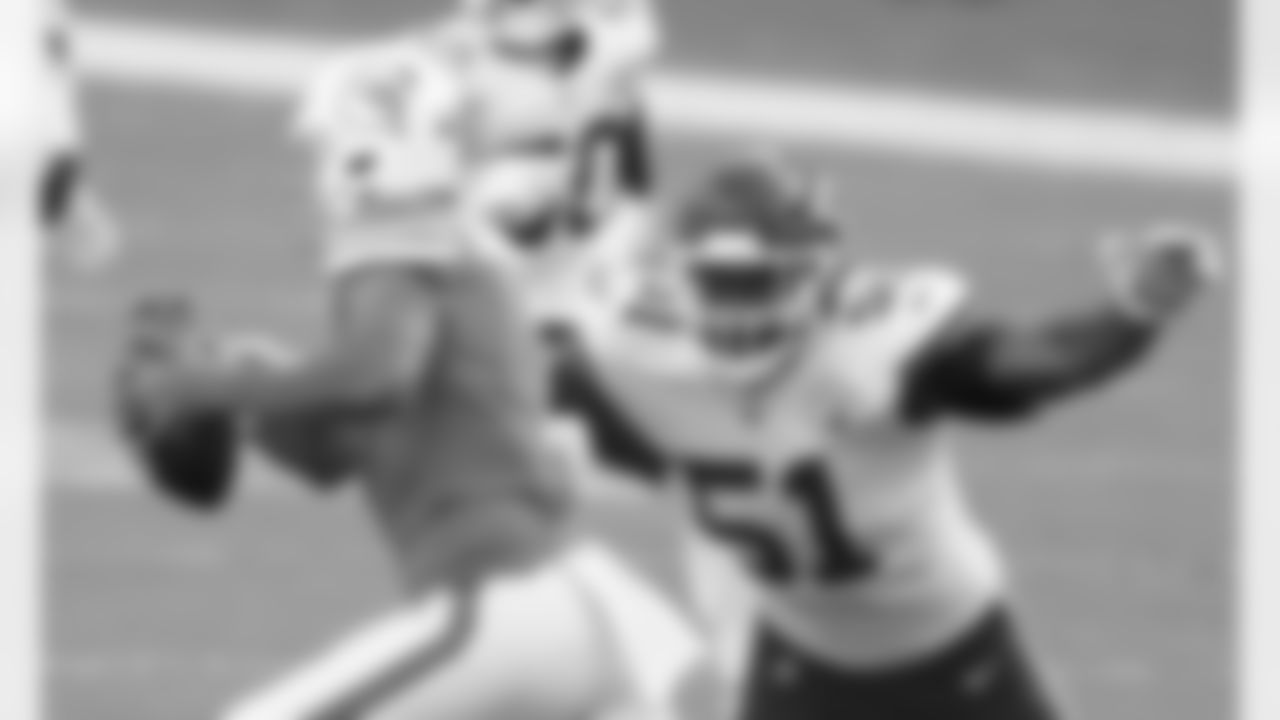 Kansas City Chiefs Linebacker Michael Danna (51) makes a tackle during an NFL Football game against the Miami Dolphins, Sunday December 13, 2020 in Miami Gardens.