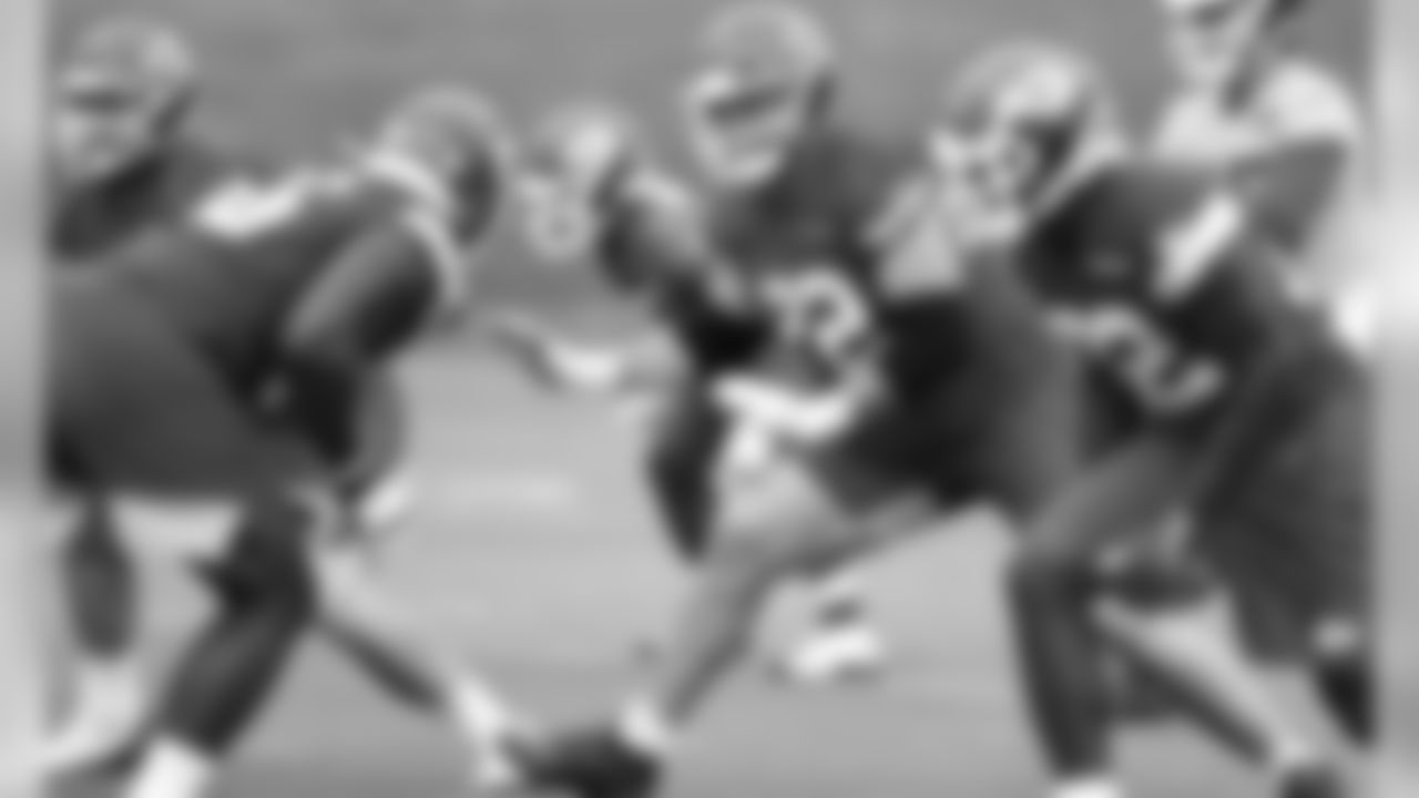 Kansas City Chiefs Offensive Tackle Eric Fisher (72) during practice on Saturday at The University Of Kansas Training Facility on August 11, 2020.