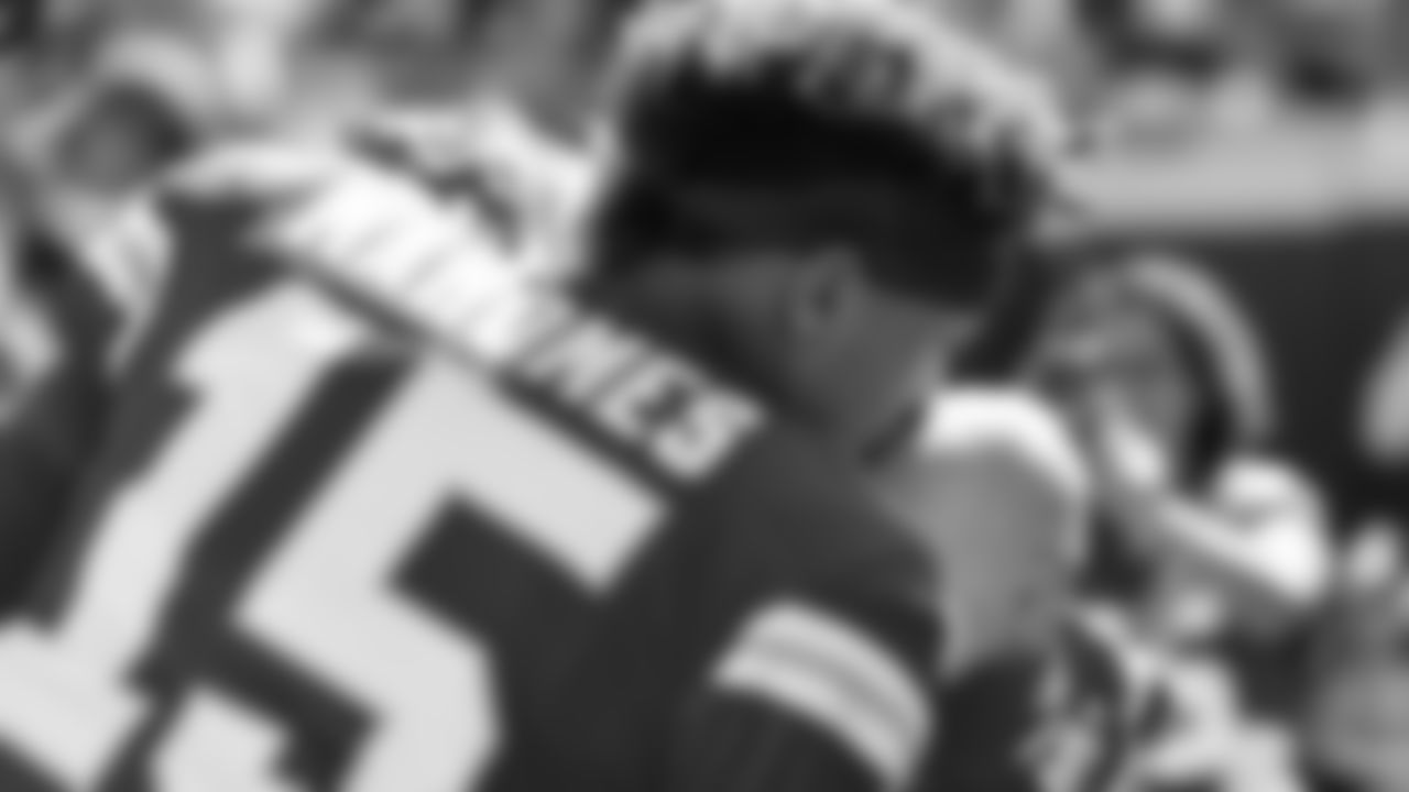 Kansas City Chiefs quarterback Patrick Mahomes (15) prior to the regular season Week 3 NFL Football Game on Sunday, September 24, 2023 at GEHA Field at Arrowhead Stadium.