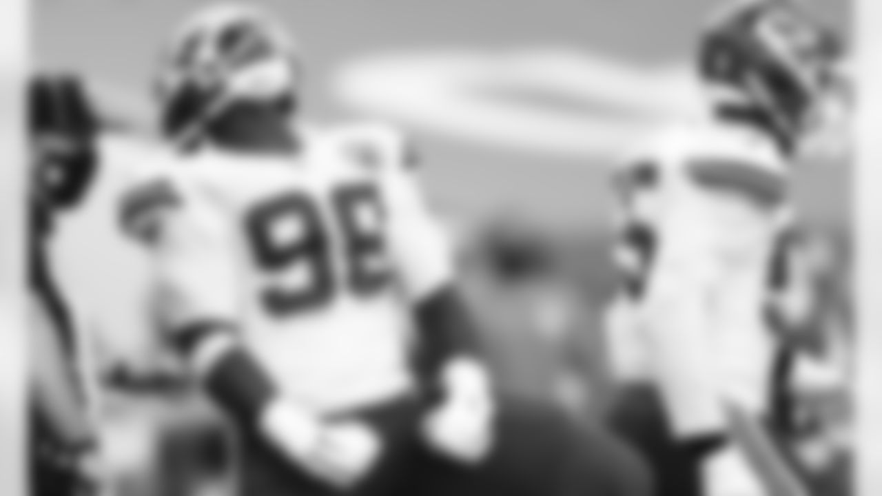 Kansas City Chiefs Defensive Tackle Tershawn Wharton (98) celebrates after a sack during to an NFL Football game against the Miami Dolphins, Sunday December 13, 2020 in Miami Gardens.