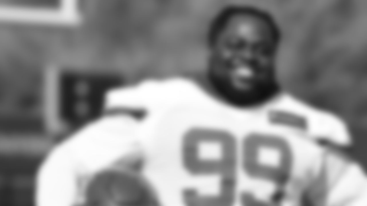 Kansas City Chiefs defensive tackle Khalen Saunders (99) during practice for week seven against the Tennessee Titans.