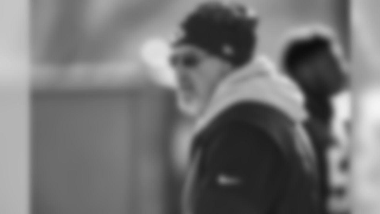 Special Teams Coordinator Dave Toub during practice on 12/5/18
