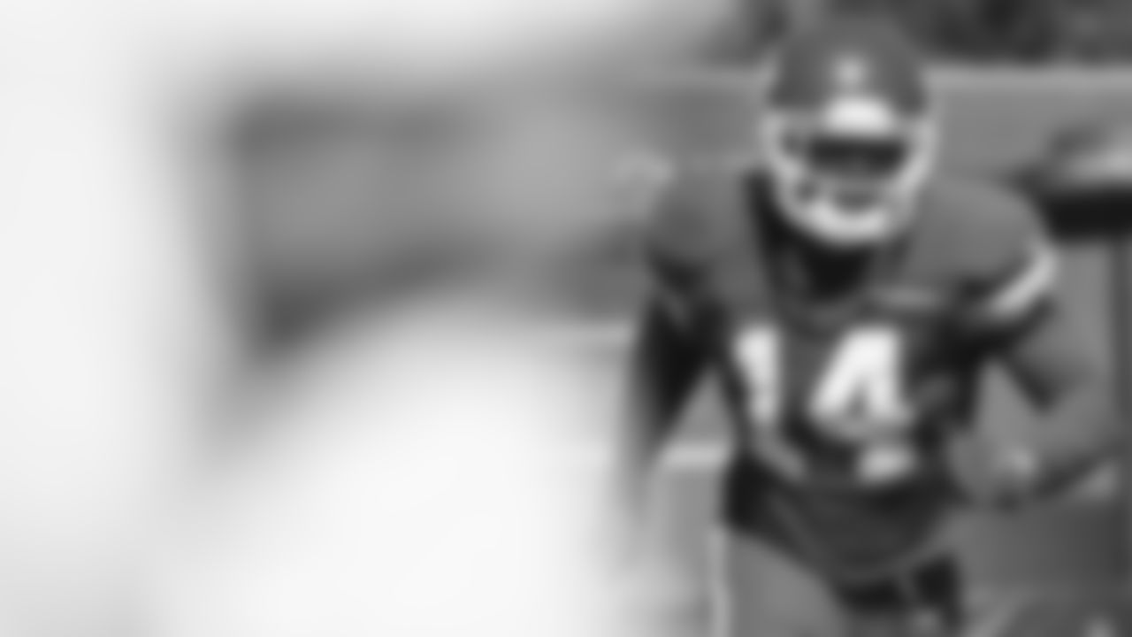 Kansas City Chiefs wide receiver Cornell Powell (14) during practice at The University of Kansas Health System Training Complex.