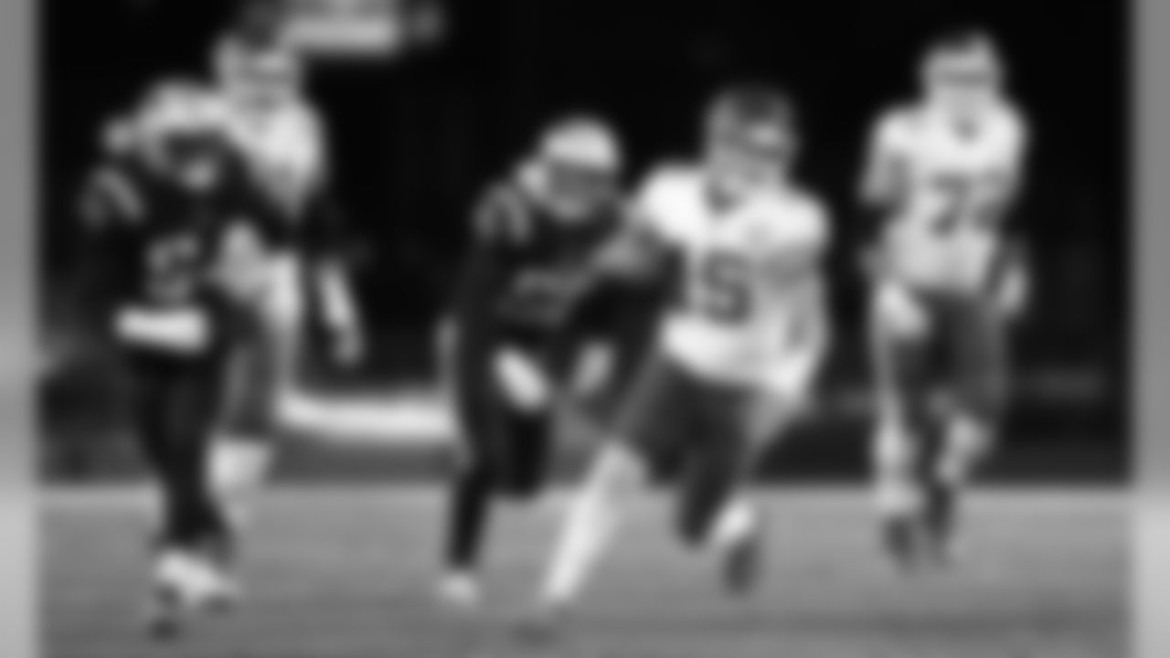Kansas City Chiefs Quarterback Patrick Mahomes (15) during the game between the Kansas City Chiefs and the New England Patriots on December 8, 2019.