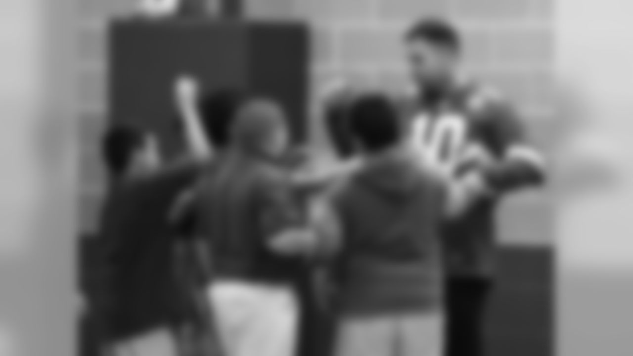 Kansas City Chiefs quarterbacks host a Play60 event with Truman Medical Center at the Tony Aquirre Community Center