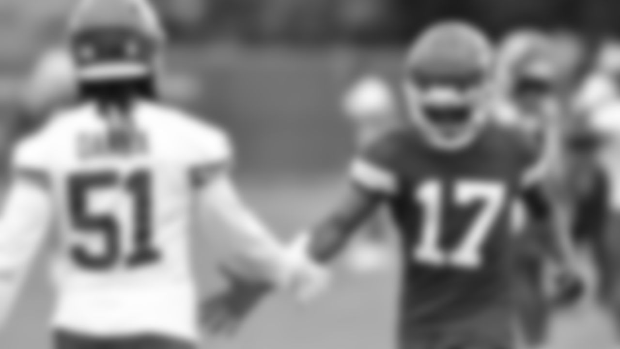 Kansas City Chiefs wide receiver Richie James (17) at day 5 of OTAs on Wednesday, May 31, 2023 in Kansas City, MO.