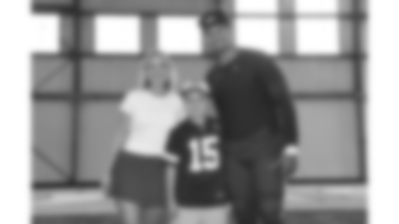 Make-a-Wish kids meet Kansas City Chiefs quarterback Patrick Mahomes (15) at Kansas City Chiefs Training Camp in St. Joseph, MO on Monday, August 7, 2023.