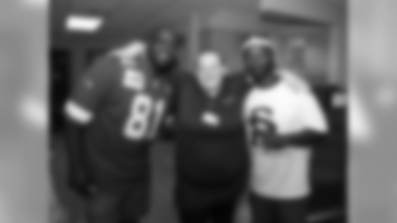 Chris Penn and Dante Hall visited Mosaic Life Care in St. Joseph Saturday, Aug. 11, 2018