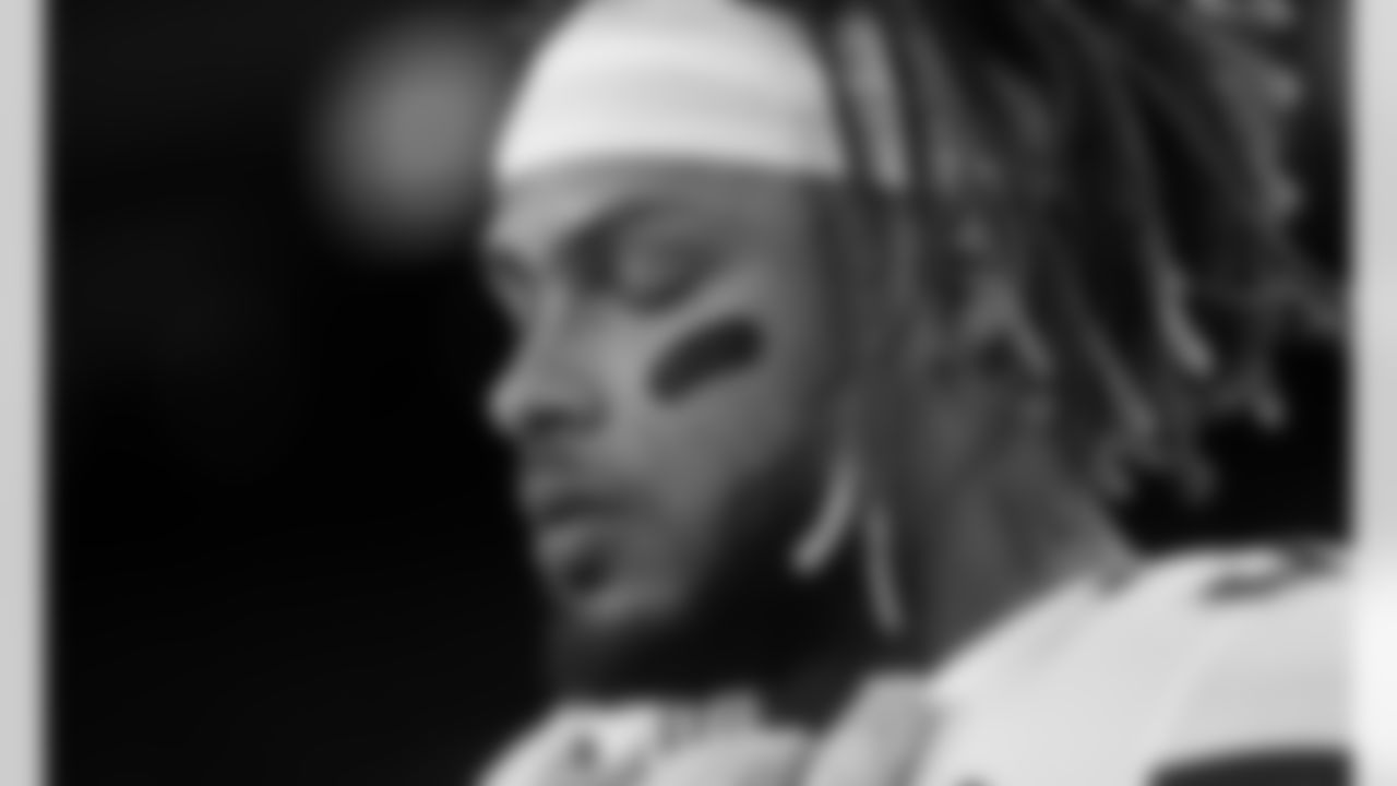 Kansas City Chiefs strong safety Tyrann Mathieu (32) prior to an NFL football game against the Las Vegas Raiders at Allegiant Stadium on November 22, 2020