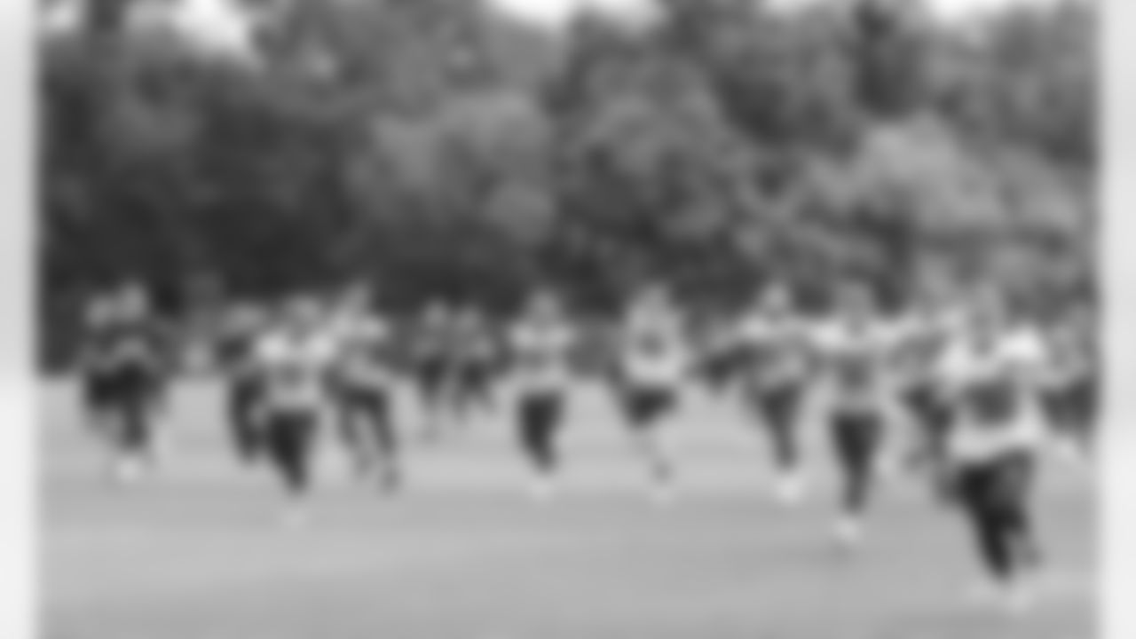 The Kansas City Chiefs during phase 3 workouts at the The University of Kansas Health System Training Complex.