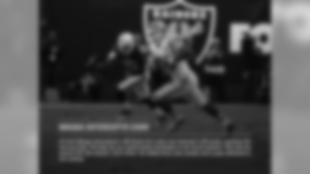 MAUGA INTERCEPTS CARR: LB Josh Mauga intercepted a QB Derek Carr pass and returned it 65 yards, reaching the two-yard line. The play set up a game-tying touchdown in the fourth quarter. This was his second INT this season, third career. He added three solo tackles and a pass defensed in the contest.